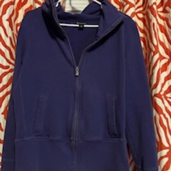 Champion zip up Hoodie Sweatshirt, Royal blue, Size Medium - Picture 3 of 6